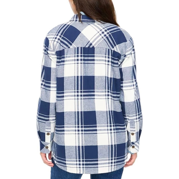 J.Crew Plaid Sherpa Lined Flannel Camp Jacket | Cozy Cabin Wear 2X NWT - Picture 3 of 13